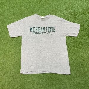 Vintage Michigan State Spartans Hockey Shirt Men's Large MSU